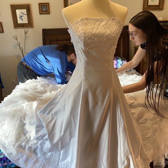 #12) Wedding Gown: Seaside Ruffles - Picture 2 of 10